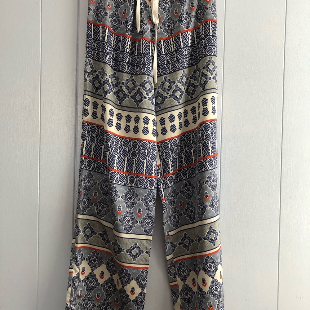 Natori Geometric Patterned Drawstring Pajama Pant… - image 1